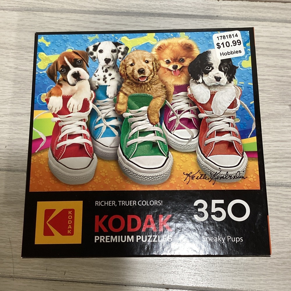 KODAK 350 Pcs 24" x 18" Keith Kimberlin Sneaky Pups *Pieces Verified*